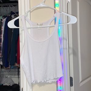 Medium size crop top, white. Never worn
